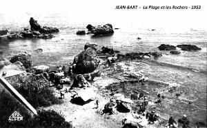 Jean-Bart - Plage et Rochers - 1953